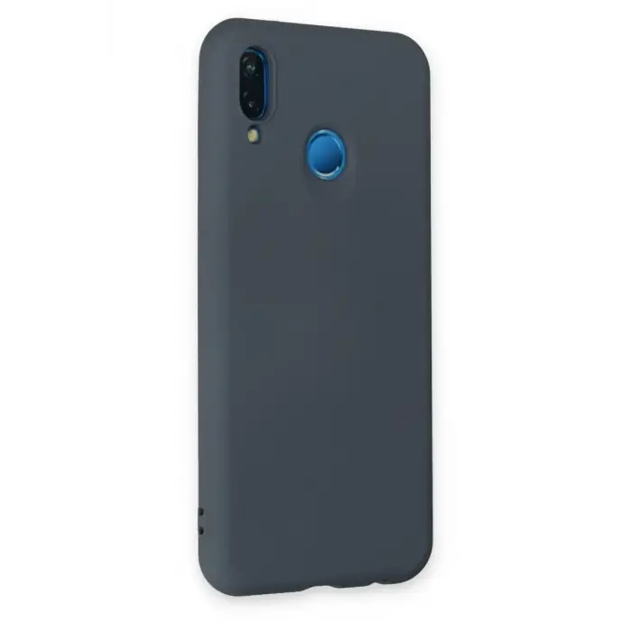 Newface Huawei P20 Lite Kılıf Nano içi Kadife Silikon - Gri