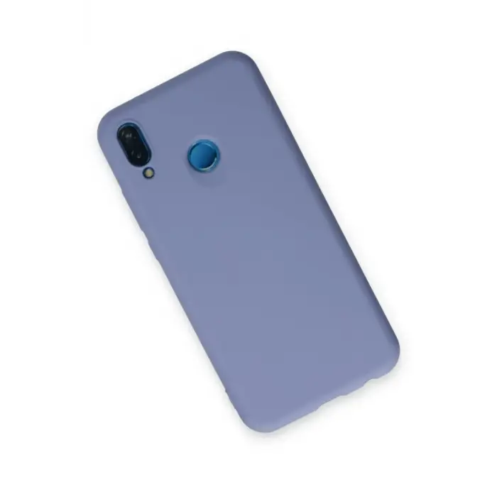 Newface Huawei P20 Lite Kılıf Nano içi Kadife Silikon - Lila