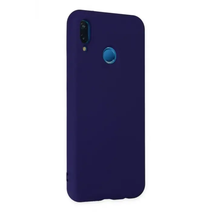 Newface Huawei P20 Lite Kılıf Nano içi Kadife Silikon - Mor