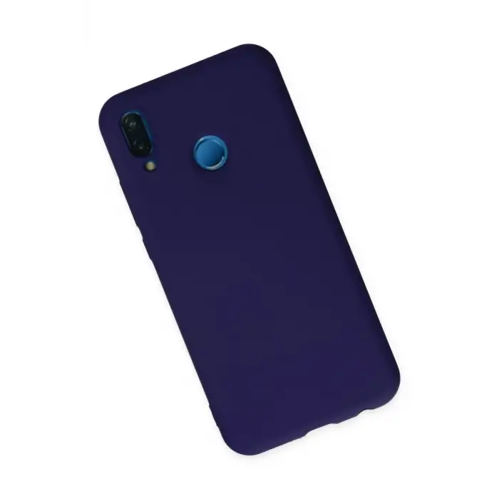 Newface Huawei P20 Lite Kılıf Nano içi Kadife Silikon - Mor