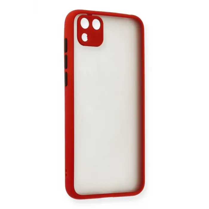 Newface Huawei Y5P Kılıf Montreal Silikon Kapak - Kırmızı