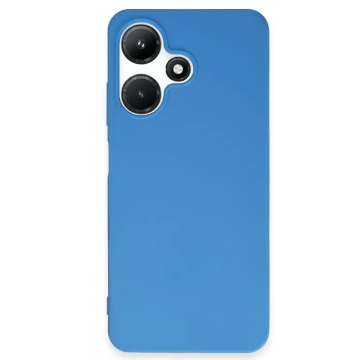 Newface İnfinix Hot 30i Kılıf First Silikon - Mavi