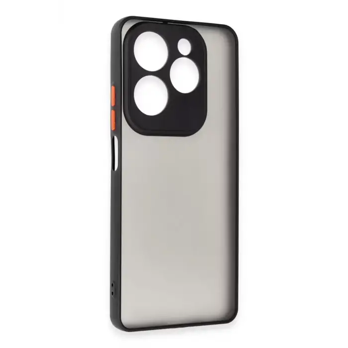 Newface İnfinix Hot 40 Pro Kılıf Montreal Silikon Kapak - Siyah