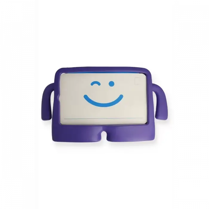 Newface Apple iPad 10.2 (7.nesil) Kılıf Karakter Tablet Silikon - Mor