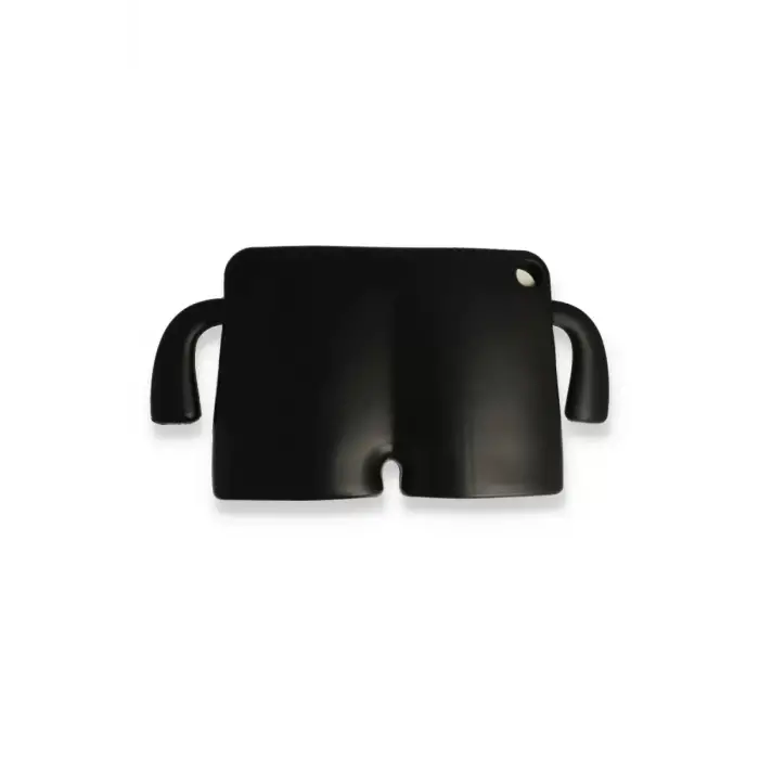 Newface Apple iPad 2022 10.9 (10.nesil) Kılıf Karakter Tablet Silikon - Siyah