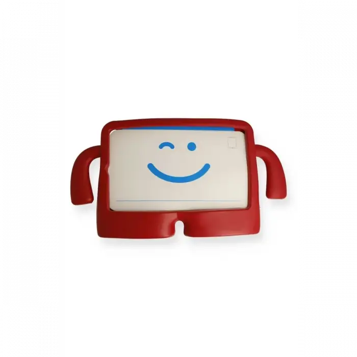Newface Apple iPad 4 9.7 Kılıf Karakter Tablet Silikon - Kırmızı
