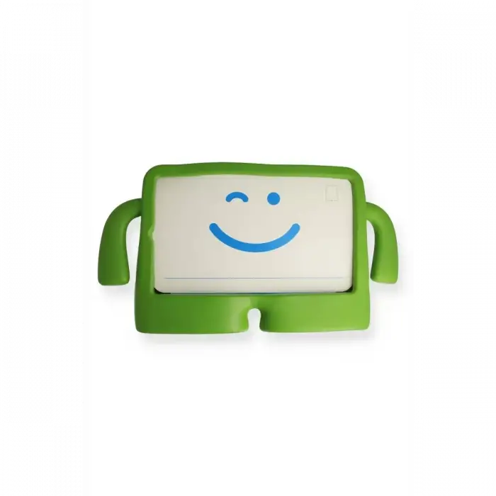 Newface Apple iPad 4 9.7 Kılıf Karakter Tablet Silikon - Yeşil