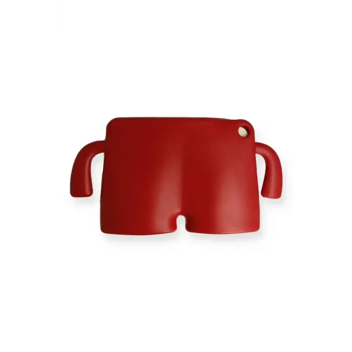 Newface Apple iPad Mini 5 Kılıf Karakter Tablet Silikon - Kırmızı