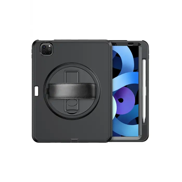 Newface iPad Pro 11 (2018) Kılıf Hand Strap Tablet Kılıfı - Siyah