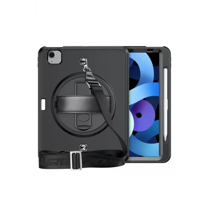 Newface Apple iPad Pro 11 (2020) Kılıf Strap-C Otterbox Tablet Kapak - Siyah