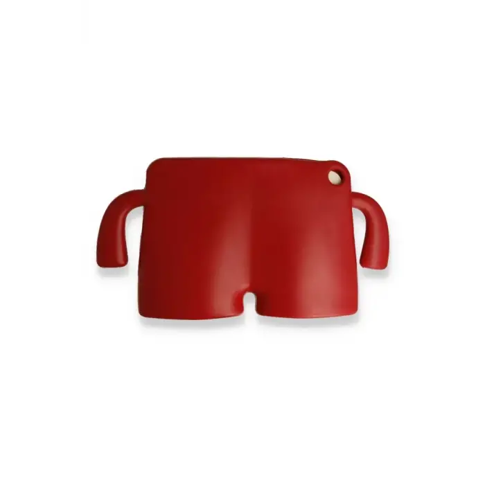 Newface Apple iPad Pro 11 (2021) Kılıf Karakter Tablet Silikon - Kırmızı