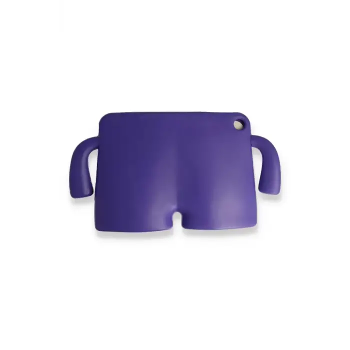 Newface Apple iPad Pro 11 (2021) Kılıf Karakter Tablet Silikon - Mor