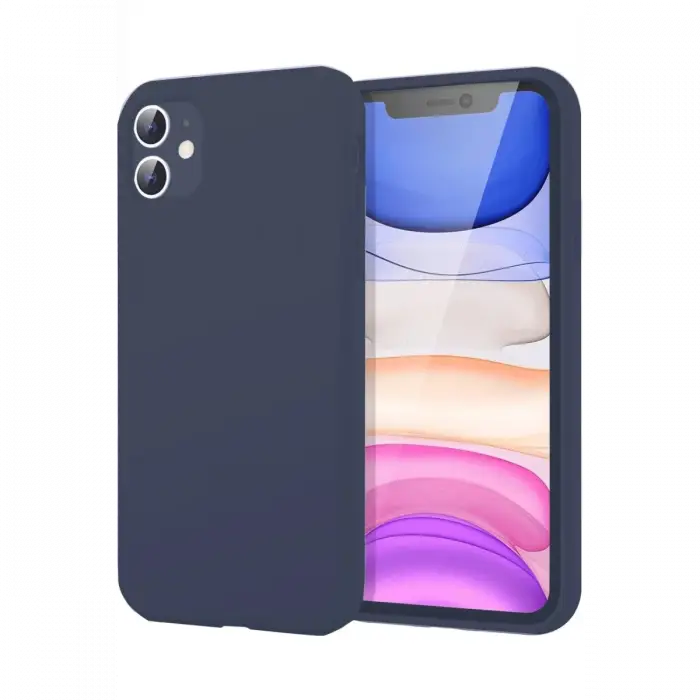 Newface iPhone 11 Kılıf First Silikon - Lacivert