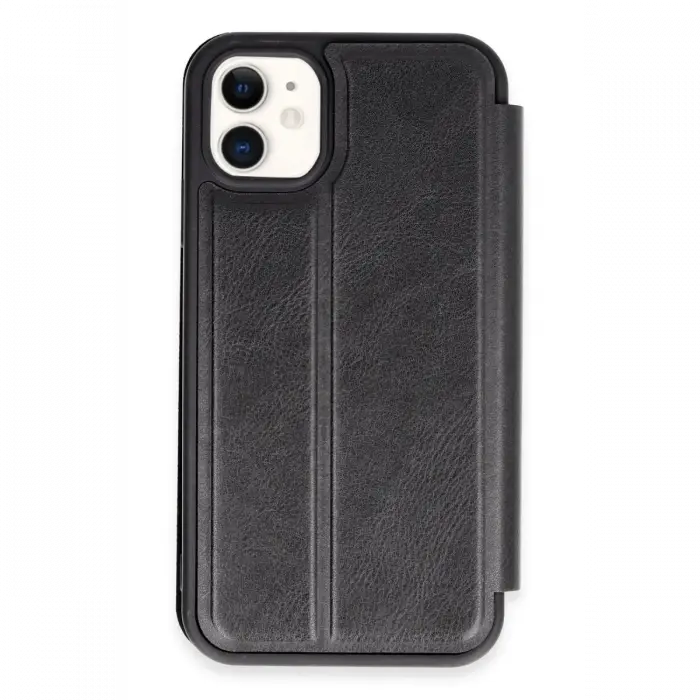 Newface iPhone 11 Kılıf Flip Cover - Siyah