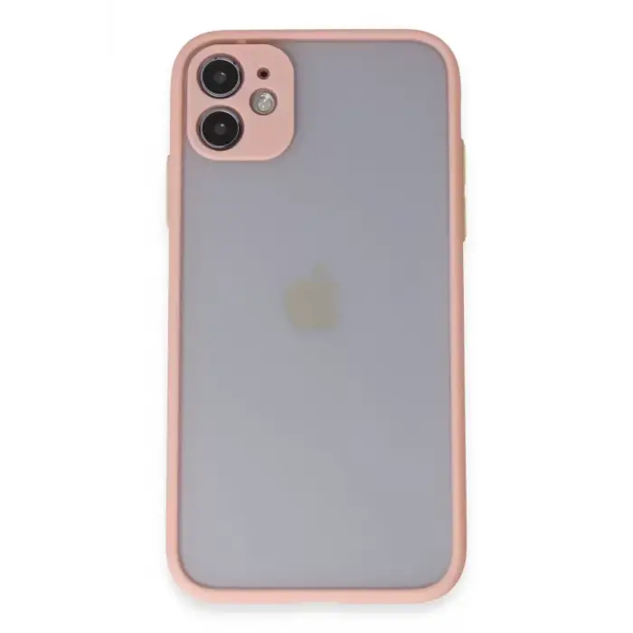 Newface Apple iPhone 11 Kılıf Montreal Silikon Kapak - Pembe