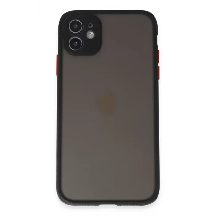 Newface Apple iPhone 11 Kılıf Montreal Silikon Kapak - Siyah