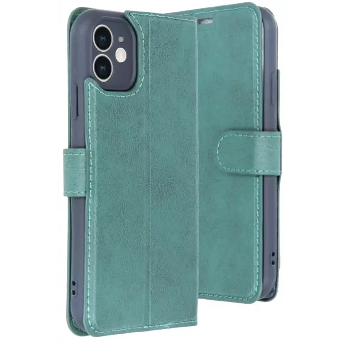 Newface Apple iPhone 11 Kılıf Trend S Plus Kapaklı Kılıf - Yeşil