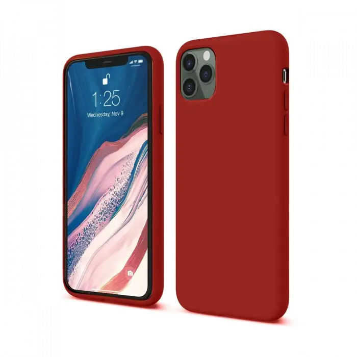 Newface iPhone 11 Pro Kılıf First Silikon - Bordo