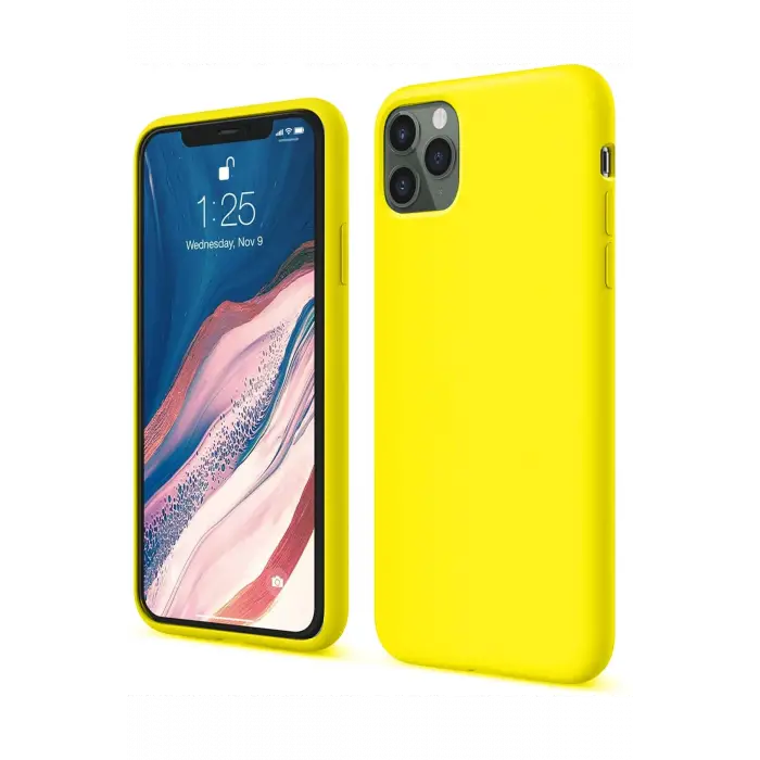 Newface iPhone 11 Pro Kılıf First Silikon - Sarı