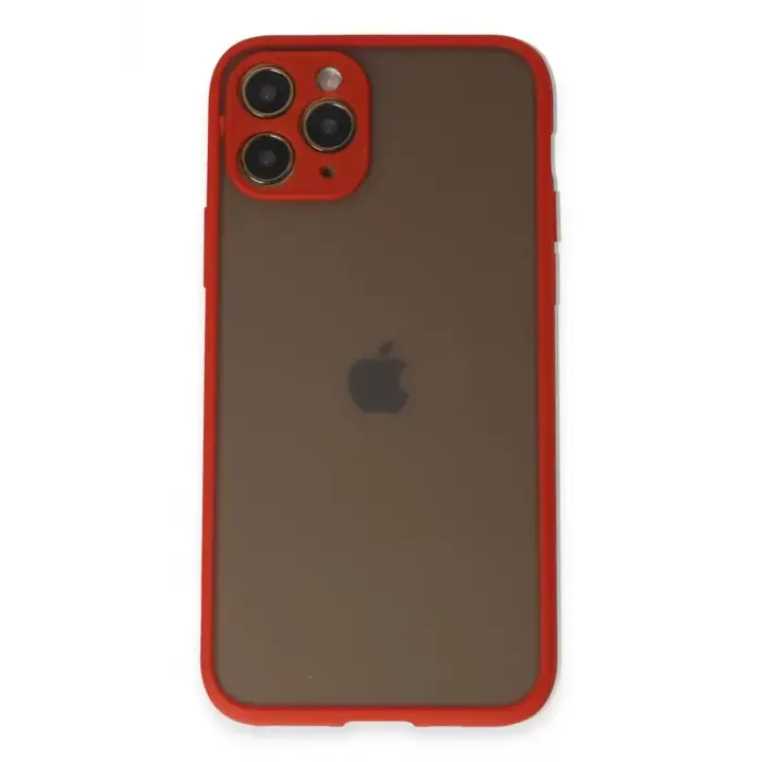Newface Apple iPhone 11 Pro Kılıf Montreal Silikon Kapak - Kırmızı