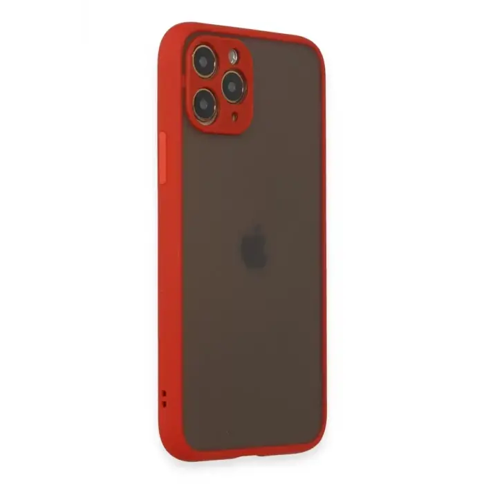Newface Apple iPhone 11 Pro Kılıf Montreal Silikon Kapak - Kırmızı