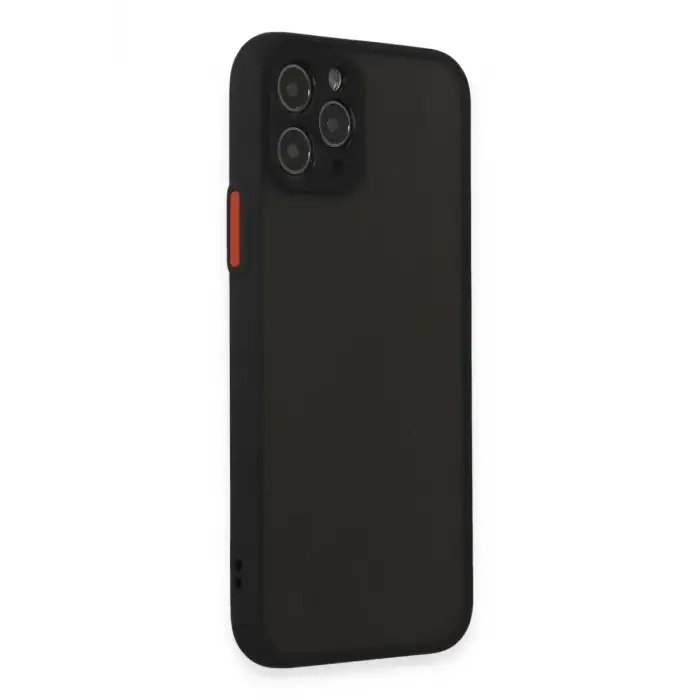 Newface Apple iPhone 11 Pro Kılıf Montreal Silikon Kapak - Siyah