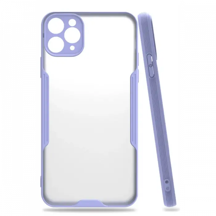 Newface iPhone 11 Pro Kılıf Platin Silikon - Lila