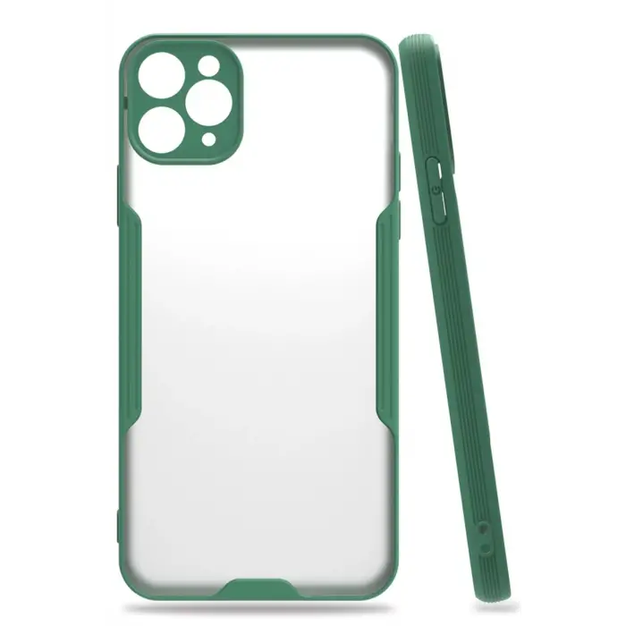 Newface iPhone 11 Pro Kılıf Platin Silikon - Yeşil