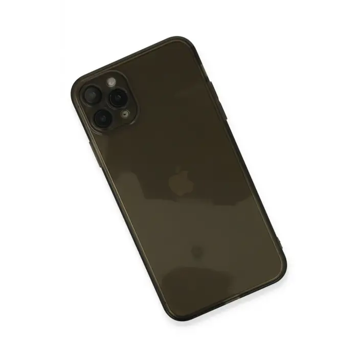 Newface iPhone 11 Pro Max Kılıf Fly Lens Silikon - Siyah