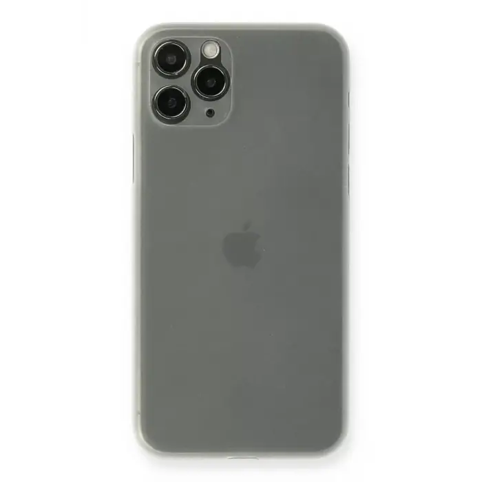 Newface Apple iPhone 11 Pro Max Kılıf PP Ultra İnce Kapak - Beyaz