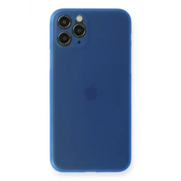 Newface Apple iPhone 11 Pro Max Kılıf PP Ultra İnce Kapak - Mavi