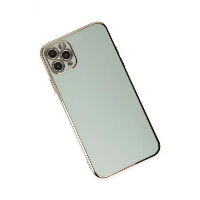 Newface Apple iPhone 11 Pro Max Kılıf Volet Silikon - Açık Yeşil