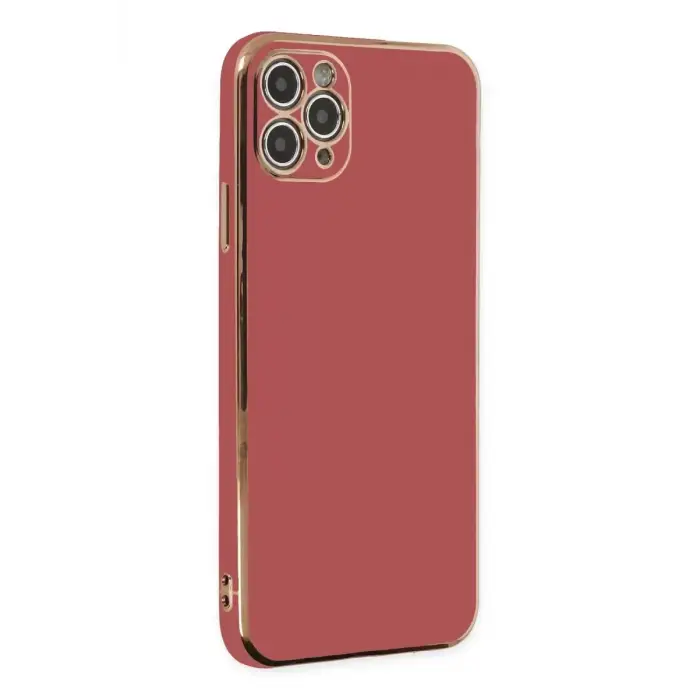 Newface Apple iPhone 11 Pro Max Kılıf Volet Silikon - Kırmızı