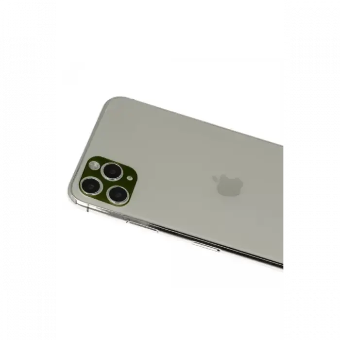 Newface Apple iPhone 11 Pro Max Rainbow Kamera Lens Koruma Cam - Yeşil