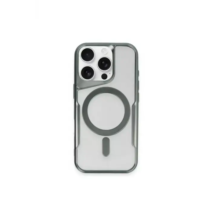 Newface iPhone 12 Kılıf Boyi Magsafe Silikon Kapak - Yeşil