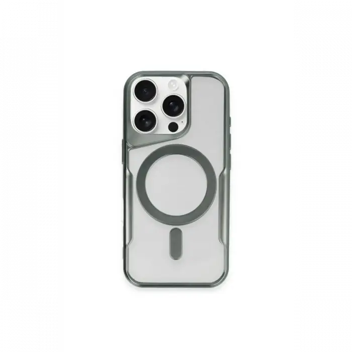 Newface iPhone 12 Kılıf Boyi Magsafe Silikon Kapak - Yeşil
