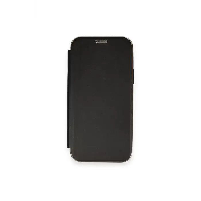 Newface Apple iPhone 12 Kılıf Dolpin Kapaklı - Siyah