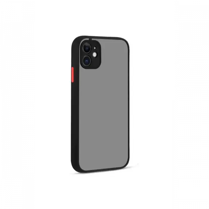 Newface Apple iPhone 12 Kılıf Montreal Silikon Kapak - Siyah