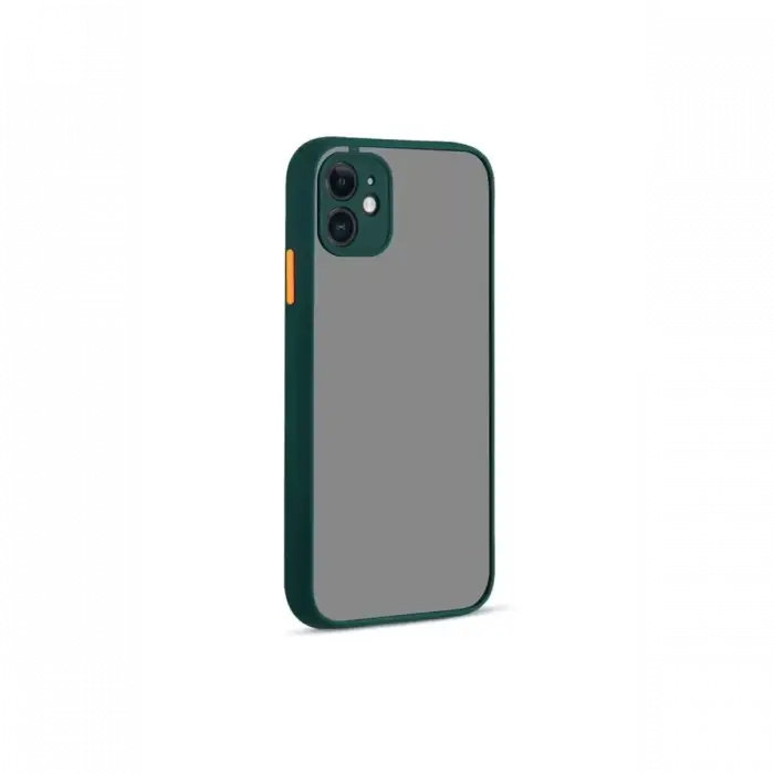 Newface Apple iPhone 12 Kılıf Montreal Silikon Kapak - Yeşil