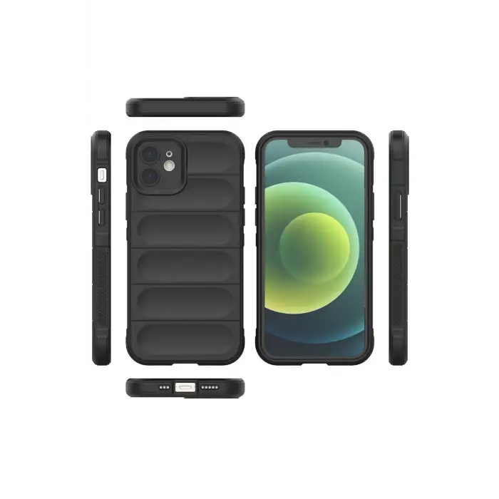 Newface iPhone 12 Kılıf Optimum Silikon - Siyah