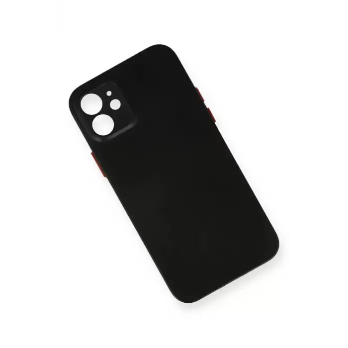 Newface Apple iPhone 12 Kılıf PP Ultra İnce Kapak - Siyah