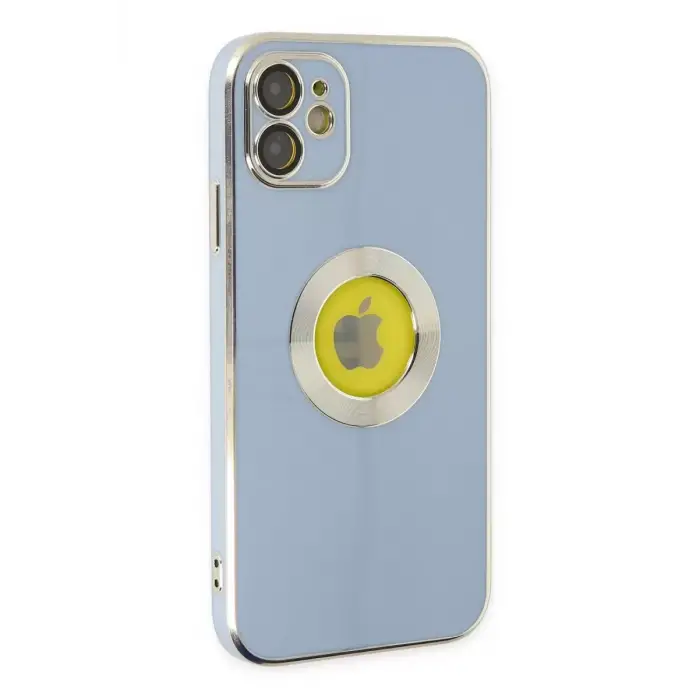 Newface Apple iPhone 12 Kılıf Store Silikon - Sierra Blue