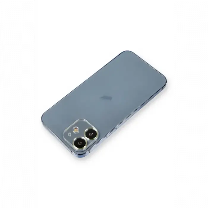 Newface iPhone 12 Metal Kamera Lens Koruma Cam - Açık Yeşil