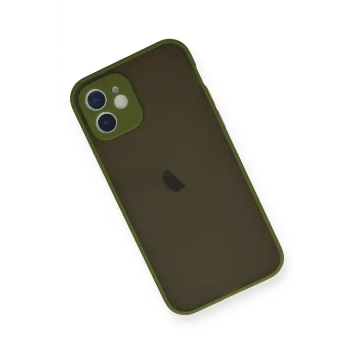 Newface iPhone 12 Mini Kılıf Montreal Silikon Kapak - Açık Yeşil