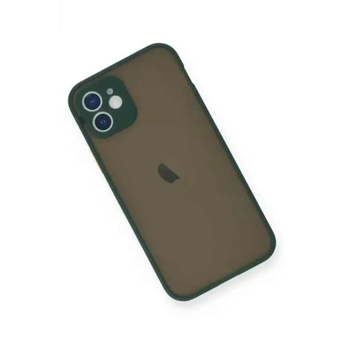 Newface Apple iPhone 12 Mini Kılıf Montreal Silikon Kapak - Yeşil