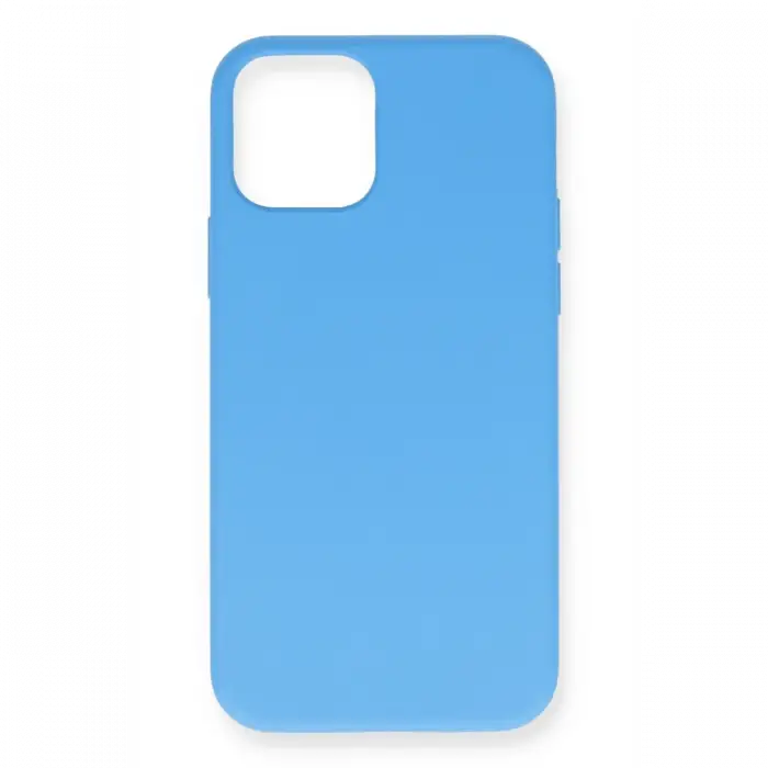 Newface iPhone 12 Mini Kılıf Nano içi Kadife Silikon - Mavi