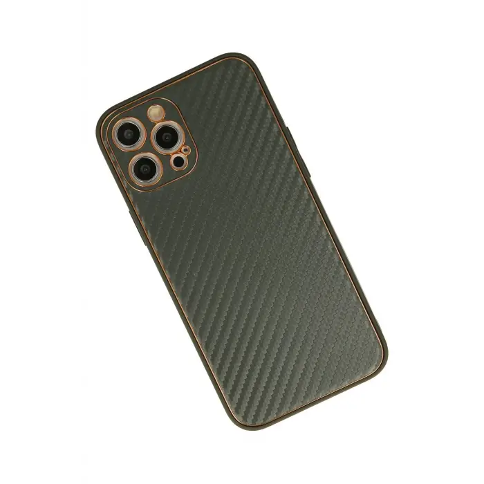 Newface iPhone 12 Pro Kılıf Coco Karbon Silikon - Füme