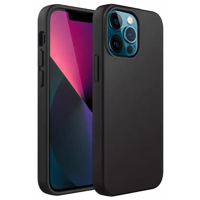 Newface Apple iPhone 12 Pro Kılıf First Silikon - Siyah