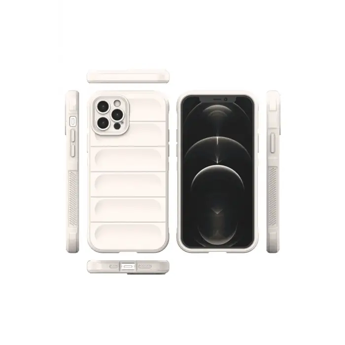 Newface Apple iPhone 12 Pro Kılıf Optimum Silikon - Krem