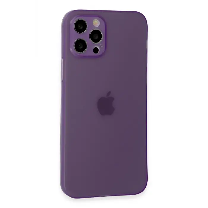 Newface Apple iPhone 12 Pro Kılıf Puma Silikon - Koyu Mor